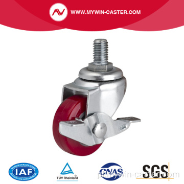 Mini 1,5 cala 30 kg Hamulec gwintowany TPU Caster